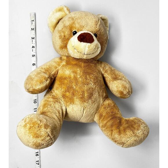 Light Brown Build A Bear Bear size Pre-Owned in good condition has a few stains - Picture 8 of 8